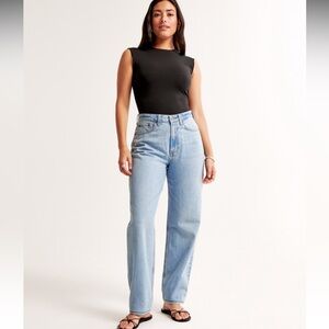 Curve love high rise tapered loose jean
